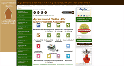 Desktop Screenshot of agrarversand.net